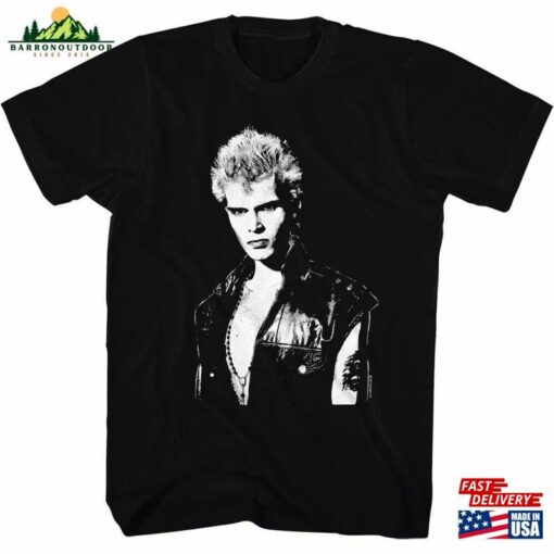 Billy Idol Black Adult T-Shirt Hoodie