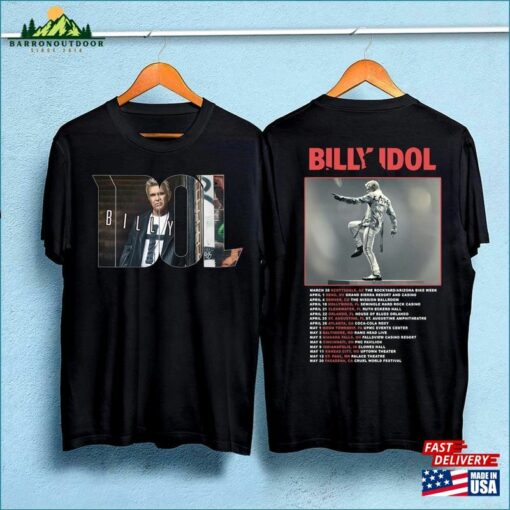 Billy Idol Live Tour 2023 T-Shirt Concert Shirt Unisex Classic