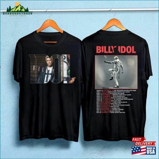 Billy Idol Live Tour 2023 T-Shirt Concert Shirt World Hoodie Unisex