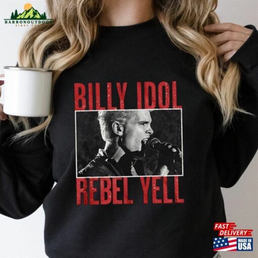 Billy Idol Rebel Yell T-Shirt Fan Shirt 2023 Concert Unisex