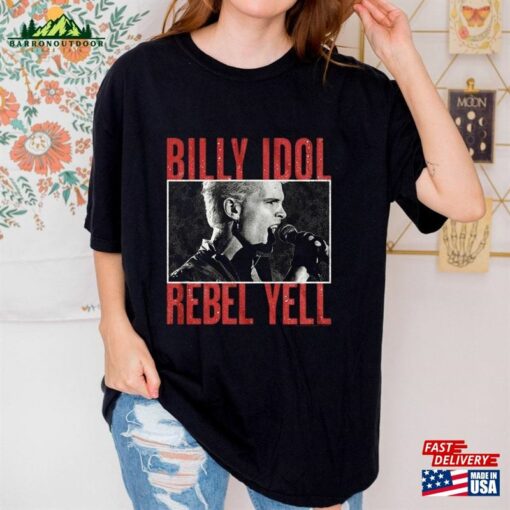 Billy Idol Rebel Yell T-Shirt Fan Shirt 2023 Concert Unisex