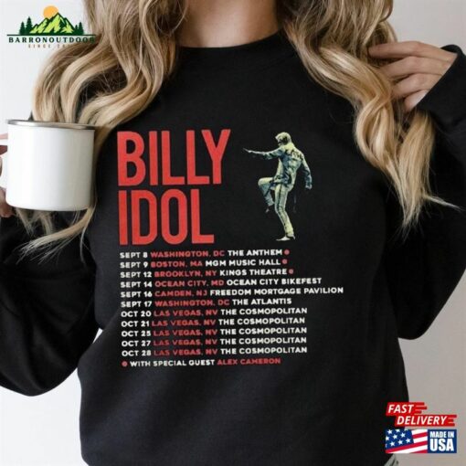 Billy Idol Sept And October 2023 Fall Tour Shirt T-Shirt Unisex