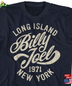 Billy Joel 1971 Long Island New York Navy Blue Shirt Classic T Shirt 1
