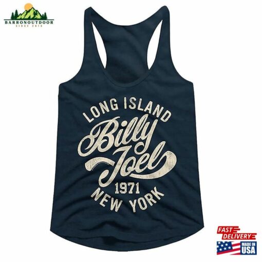 Billy Joel 1971 Long Island New York Navy Blue Shirt Classic T-Shirt