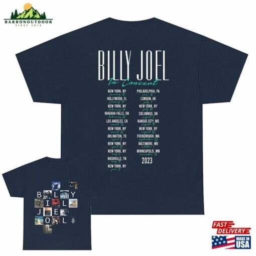 Billy Joel Concert Tour 2023 Shirt T-Shirt Merch Unisex Teem Sweatshirt