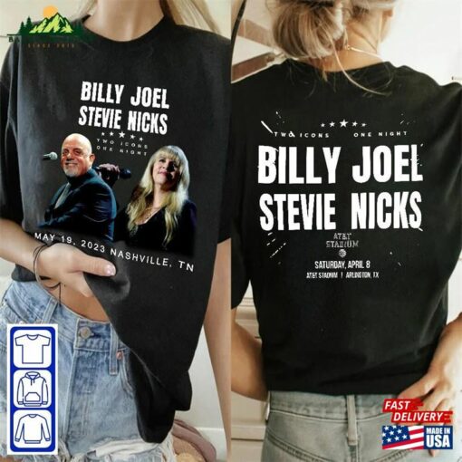 Billy Joel Stevie Nick Tour T-Shirt Merch Shirt 90S Retro Sweatshirt Unisex