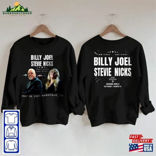 Billy Joel Stevie Nick Tour T-Shirt Merch Shirt 90S Retro Sweatshirt Unisex