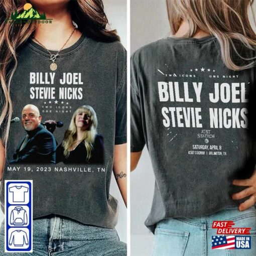 Billy Joel Stevie Nick Tour T-Shirt Merch Shirt 90S Retro Sweatshirt Unisex