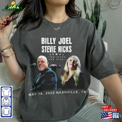 Billy Joel Stevie Nick Tour T-Shirt Merch Shirt 90S Retro Unisex Sweatshirt