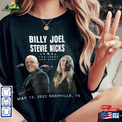 Billy Joel Stevie Nick Tour T-Shirt Merch Shirt 90S Retro Unisex Sweatshirt