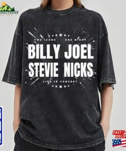 Billy Joel Stevie Nick Two Icons One Night 2023 Unisex Shirt Gift For Him Classic Hoodie 4