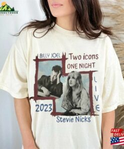 Billy Joel Stevie Nick Two Icons One Night Shirt Sweatshirt Classic Unisex