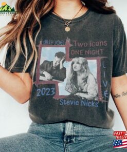 Billy Joel Stevie Nick Two Icons One Night Shirt Sweatshirt Hoodie T-Shirt