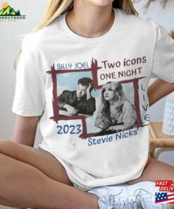 Billy Joel Stevie Nick Two Icons One Night Shirt Sweatshirt Hoodie T Shirt 4
