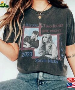 Billy Joel Stevie Nick Two Icons One Night Shirt Sweatshirt Hoodie T-Shirt Unisex
