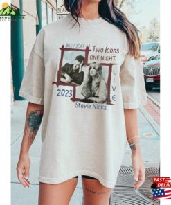 Billy Joel Stevie Nick Two Icons One Night Shirt Sweatshirt T-Shirt