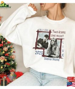 Billy Joel Stevie Nick Two Icons One Night Shirt Sweatshirt T-Shirt