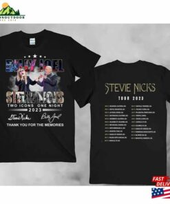 Billy Joel Stevie Nick Two Icons One Night T-Shirt Merch Shirt With Tour Dates Classic Hoodie