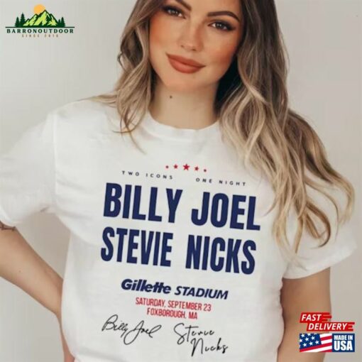 Billy Joel Stevie Nicks 2023 Tour Best T-Shirt Merch Music World Sweatshirt