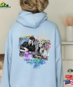 Billy Joel Stevie Nicks Concert Hoodie 2023 Two Icons Oversized Trendy Tumblr Shirt 70’S Band Gift For Her Him Unisex T-Shirt Classic