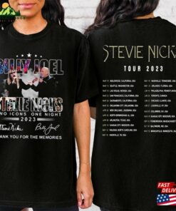 Billy Joel T-Shirt 2023 Stevie Nick Two Icons One Night Shirt Music World Tour Hoodie Classic