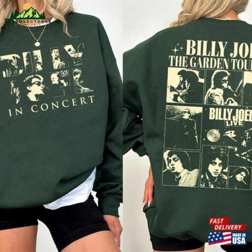 Billy Joel The Garden Tour Music 2024 Font Amp Back Shirt Vintage Sweatshirt Classic