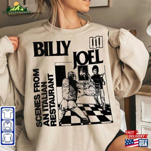 Billy Joel Vintage Retro T-Shirt Shirt Tour Hoodie