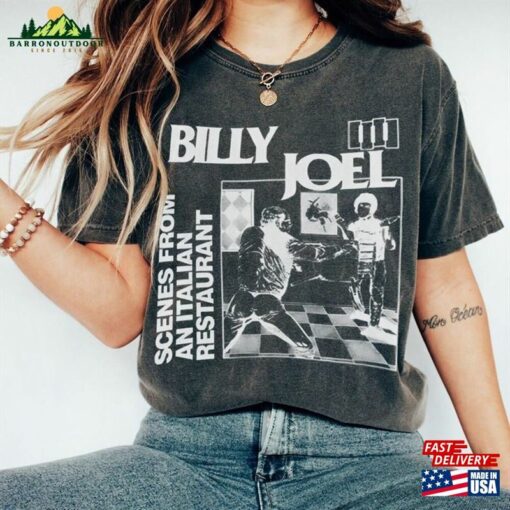 Billy Joel Vintage Retro T-Shirt Sweatshirt Tour Hoodie