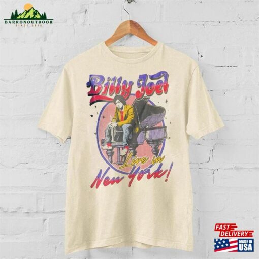 Billy Joel Vintage Shirt T-Shirt Live In New York Sweatshirt Hoodie Unisex