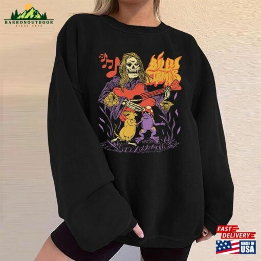 Billy Strings Skeletar Retro Shirt Space Bug With Dates Spring Tour 2023 Sweatshirt Hoodie