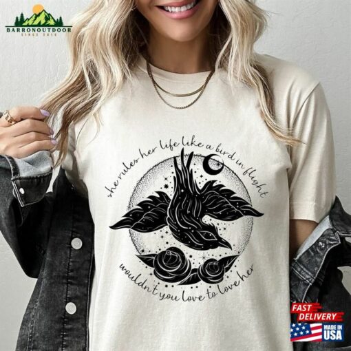 Bird In Flight Rhiannon Inspired Shirt Rock Concert Tour 2023 Gift For Fan Hoodie T-Shirt