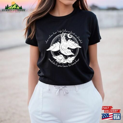 Bird In Flight Rhiannon Inspired Shirt Rock Concert Tour 2023 Gift For Fan Hoodie T-Shirt