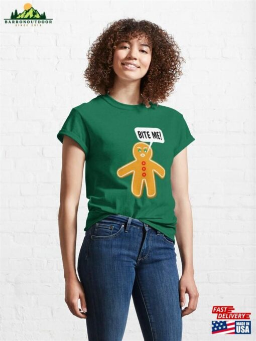 Bite Me Gingerbread Man Classic T-Shirt Sweatshirt