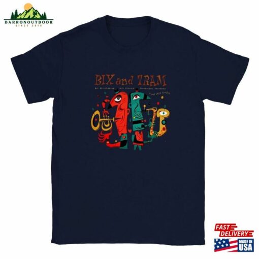 Bix And Tram Vintage Tee Jazz Icons Tribute Lovers T-Shirt Sweatshirt