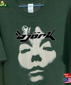 Bjork Homogenic Vintage Face Shirt 90S Rock Band Tee T-Shirt Classic