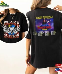 Bla Ke She Lton T-Shirt Back To The Ho Nky Tonk Tour 2023 Double Sided Shirt Classic Sweatshirt