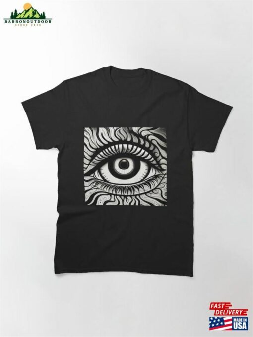 Black And White Eye Design Classic T-Shirt Unisex Sweatshirt