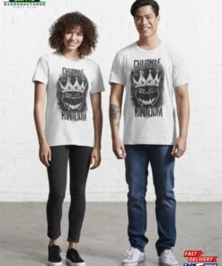 Black And White Grunge Chuckle Kingdom Essential T-Shirt Classic Unisex Black And White Grunge Chuckle Kingdom Essential T-Shirt Classic Unisex