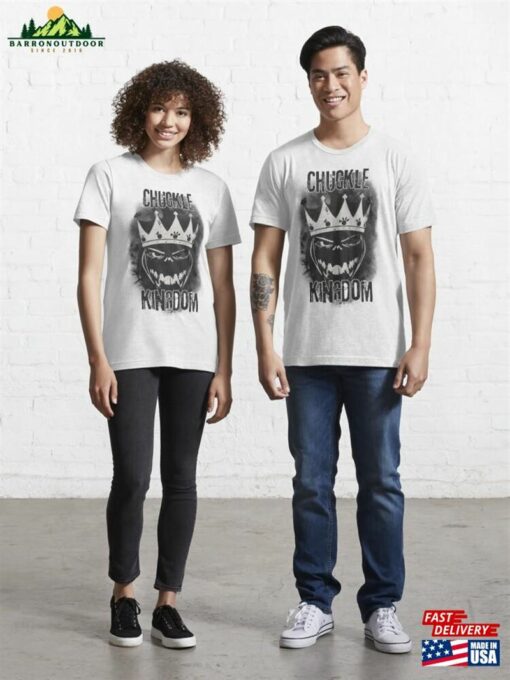 Black And White Grunge Chuckle Kingdom Essential T-Shirt Classic Unisex