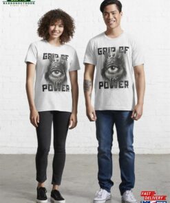 Black And White Grunge Grip Of Power Essential T-Shirt Hoodie Black And White Grunge Grip Of Power Essential T-Shirt Hoodie