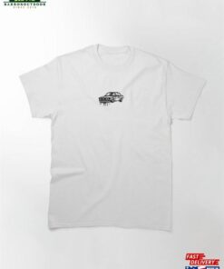 Black And White Minimalist Retro Car Classic T-Shirt Sweatshirt Hoodie