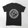 Black And White Rose Design Classic T-Shirt Unisex