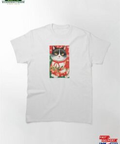 Black Cat Christmas Classic T-Shirt Unisex