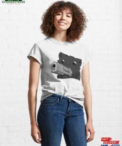 Black Cat With A Gun Classic T-Shirt Unisex Sweatshirt Black Cat With A Gun Classic T-Shirt Unisex Sweatshirt