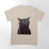 Black Cat Zoning Out Meme Classic T-Shirt Hoodie