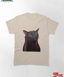 Black Cat Zoning Out Meme Classic T-Shirt Hoodie Black Cat Zoning Out Meme Classic T-Shirt Hoodie