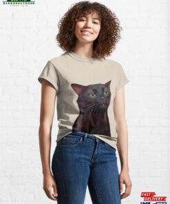Black Cat Zoning Out Meme Classic T-Shirt Hoodie 2 Black Cat Zoning Out Meme Classic T Shirt Hoodie 3