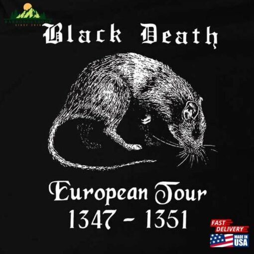 Black Death European Tour Shirt Hoodie Unisex