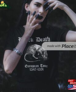 Black Death European Tour T Shirt Funny Morbid Tee Classic Unisex 4