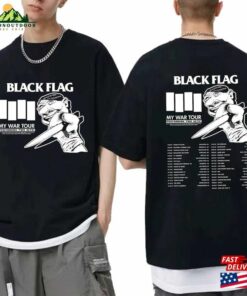 Black Flag My War Tour 2024 Shirt Band Fan Unisex Hoodie 1